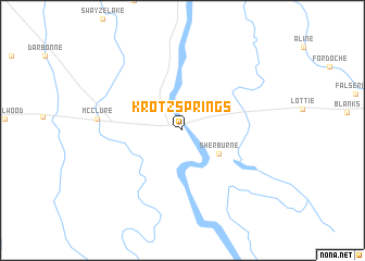 map of Krotz Springs