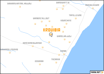 map of Krouibia