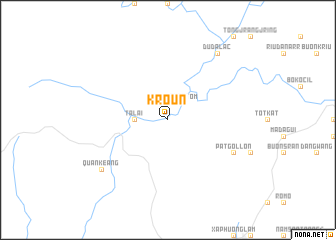 map of Kroun