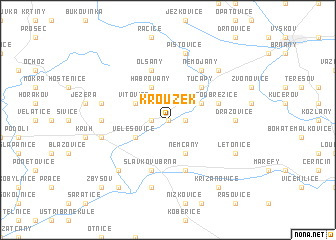 map of Kroužek