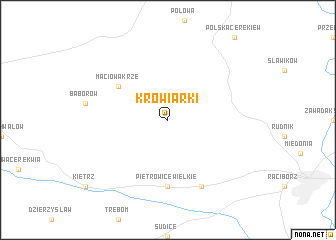 map of Krowiarki