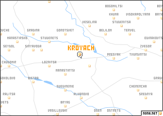 map of Kroyach