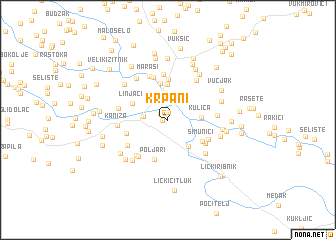 map of Krpani