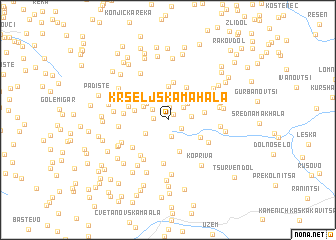 map of Kršeljska Mahala