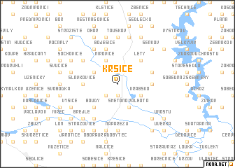 map of Krsice