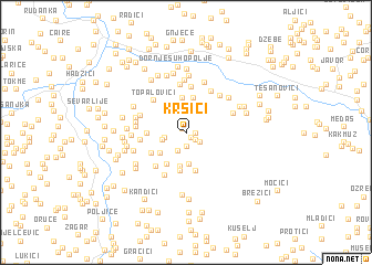 map of Kršići