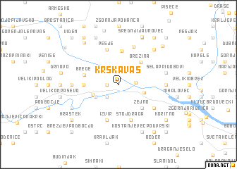 map of Krška Vas
