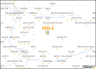 map of Kršle