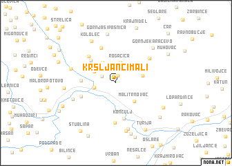 map of Kršljanci Mali