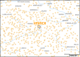 map of Krsnica