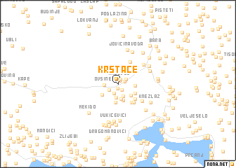 map of Krstače