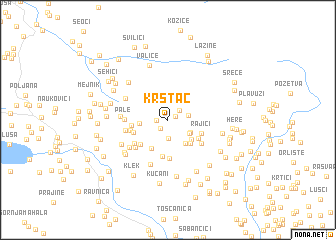 map of Krstac