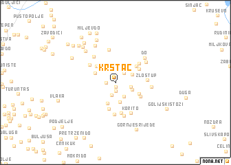 map of Krstac