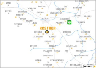 map of Krstaor