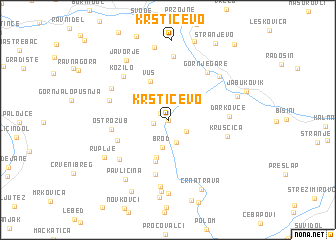 map of Krstićevo