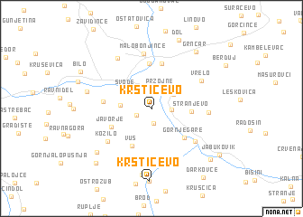 map of Krstićevo