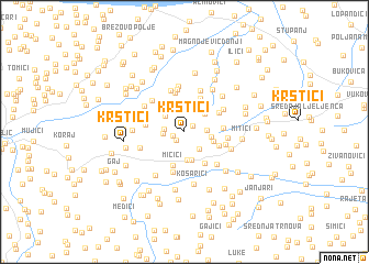 map of Krstići