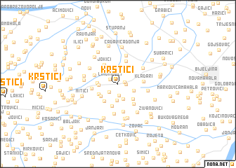 map of Krstići