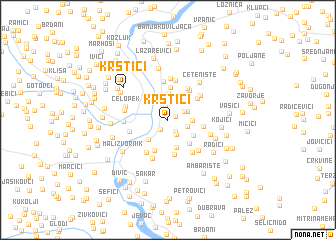 map of Krstići