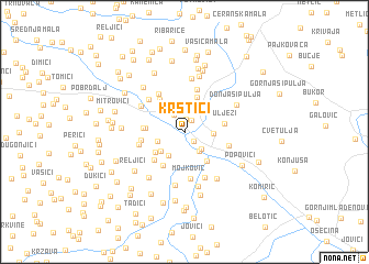 map of Krstići