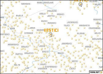 map of (( Krstići ))