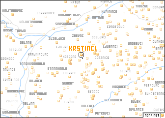 map of Krstinci