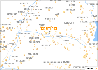 map of Krstinci
