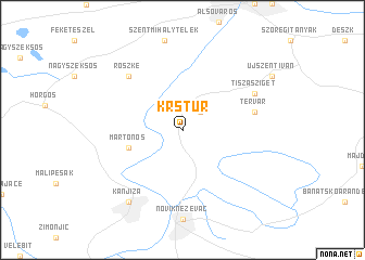 map of Krstur