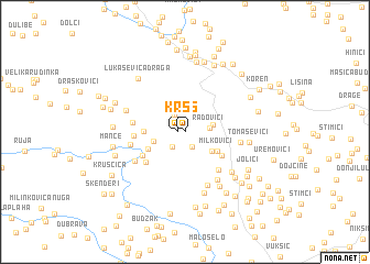 map of Krš