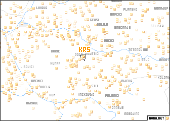 map of Krš