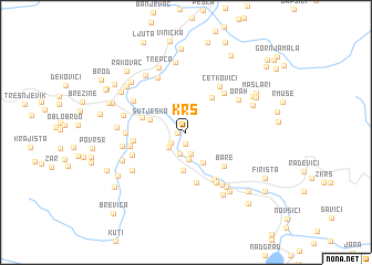 map of Krš