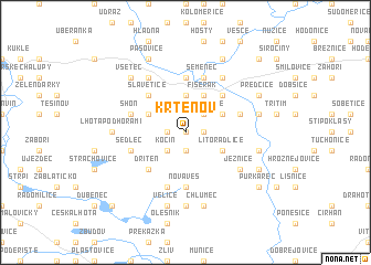 map of Křtěnov