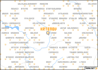 map of Křtěnov