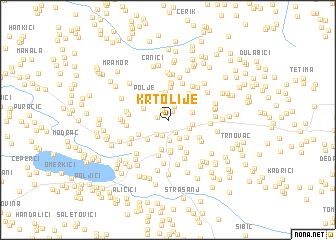 map of Krtolije