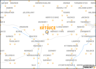 map of Krtovce