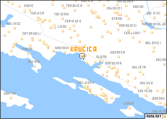 map of Kručica