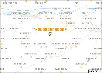 map of Kruge-Gersdorf