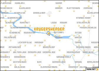 map of Krügerswerder