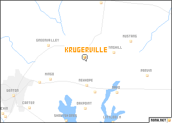 map of Krugerville