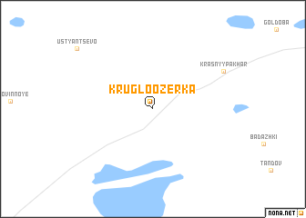 map of Krugloozerka