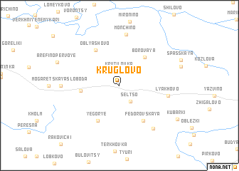 map of Kruglovo