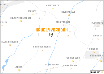 map of Kruglyy Brodok