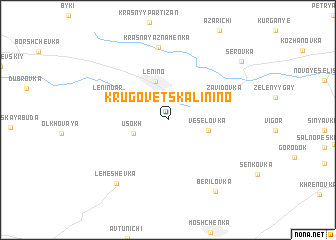 map of Krugovets-Kalinino