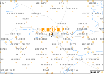map of Kruhel Mały