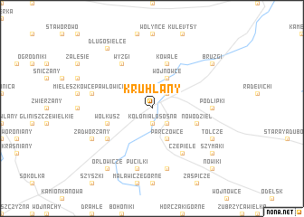 map of Kruhlany