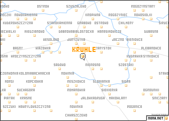 map of Kruhłe