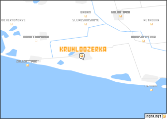 map of Kruhloozerka