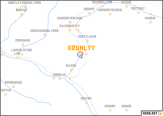 map of Kruhlyy