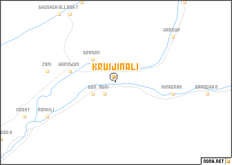 map of Krui Jināli