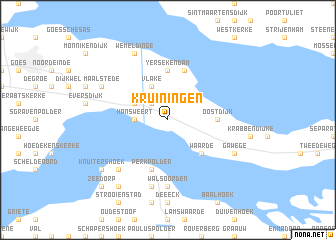 map of Kruiningen